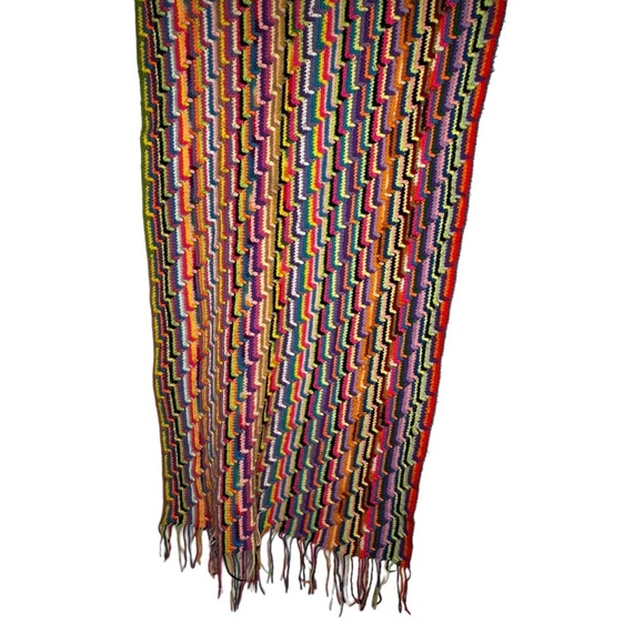 Vintage Hand Crocheted Lap Blanket - Picture 1 of 3